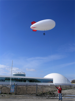 RC photo system and a helium balloon